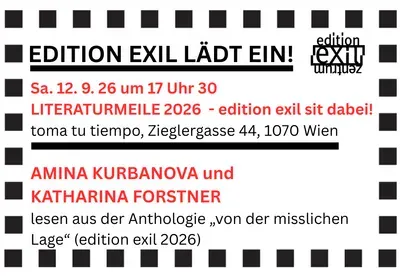 LITERATURMEILE 2026  - edition exil sit dabei!